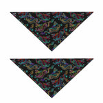 Chinese Dragon Pattern Print Dog Bandana