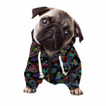 Chinese Dragon Pattern Print Dog Zip Up Hoodie