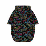 Chinese Dragon Pattern Print Dog Zip Up Hoodie
