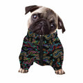 Chinese Dragon Pattern Print Dog Zip Up Jacket
