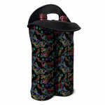 Chinese Dragon Pattern Print Double Neoprene Wine Tote