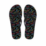 Chinese Dragon Pattern Print Flip Flops
