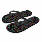 Chinese Dragon Pattern Print Flip Flops