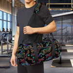 Chinese Dragon Pattern Print Gym Bag