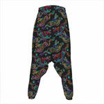 Chinese Dragon Pattern Print Hammer Pants