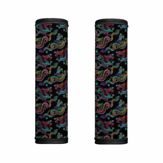 Chinese Dragon Pattern Print Handle Covers