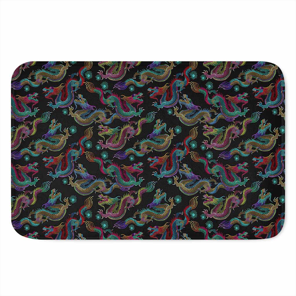 Chinese Dragon Pattern Print Indoor Door Mat