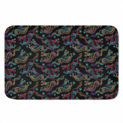 Chinese Dragon Pattern Print Indoor Door Mat