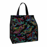 Chinese Dragon Pattern Print Insulated Lunch Tote