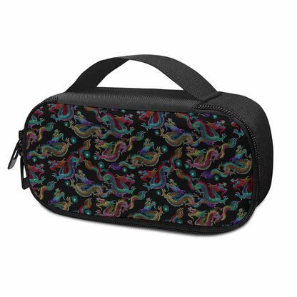 Chinese Dragon Pattern Print Insulin Cooler Travel Case