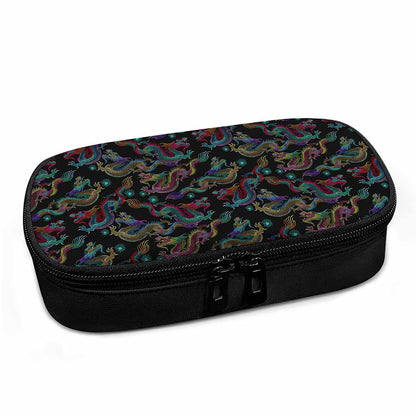 Chinese Dragon Pattern Print Insulin Cooler Travel Case