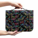 Chinese Dragon Pattern Print Leather Bible Cover