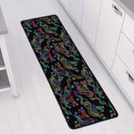 Chinese Dragon Pattern Print Long Kitchen Mat