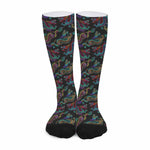 Chinese Dragon Pattern Print Long Socks