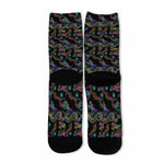 Chinese Dragon Pattern Print Long Socks
