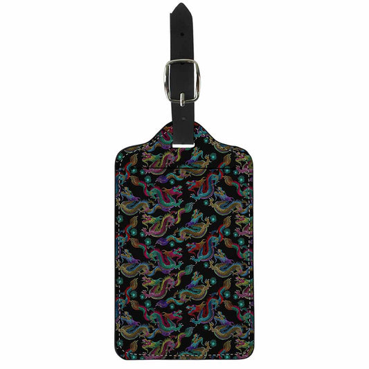 Chinese Dragon Pattern Print Luggage Tag