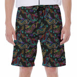 Chinese Dragon Pattern Print Men's Beach Shorts