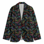 Chinese Dragon Pattern Print Men's Blazer