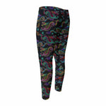 Chinese Dragon Pattern Print Men's Compression Pants