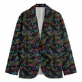 Chinese Dragon Pattern Print Men's Cotton Blazer