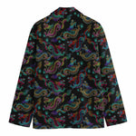 Chinese Dragon Pattern Print Men's Cotton Blazer