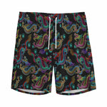 Chinese Dragon Pattern Print Men's Sports Shorts