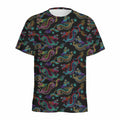 Chinese Dragon Pattern Print Men's Athletic T-Shirt