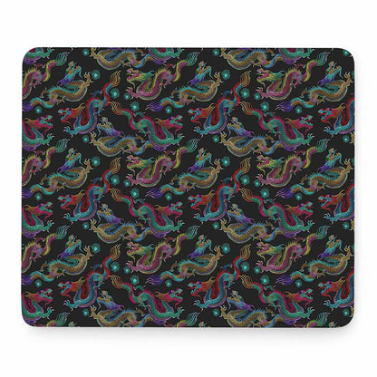 Chinese Dragon Pattern Print Mouse Pad