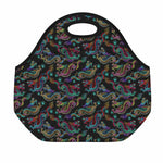 Chinese Dragon Pattern Print Neoprene Lunch Bag