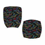 Chinese Dragon Pattern Print Office Chair Cover