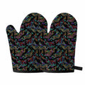 Chinese Dragon Pattern Print Oven Mitts