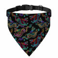 Chinese Dragon Pattern Print Over The Collar Dog Bandana