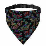 Chinese Dragon Pattern Print Over The Collar Dog Bandana