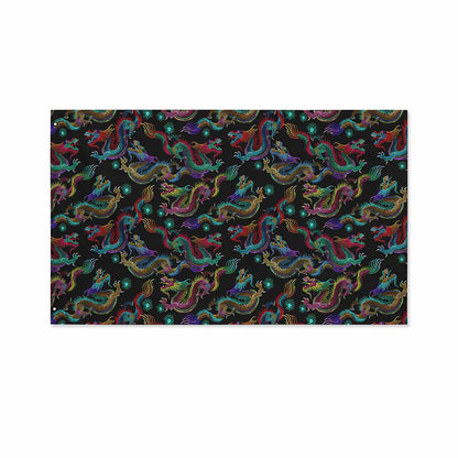 Chinese Dragon Pattern Print Polyester Flag