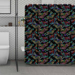 Chinese Dragon Pattern Print Polyester Shower Curtain