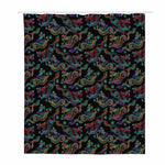 Chinese Dragon Pattern Print Polyester Shower Curtain
