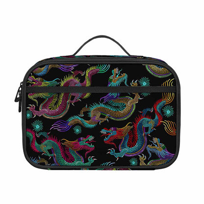 Chinese Dragon Pattern Print Portable Lunch Bag
