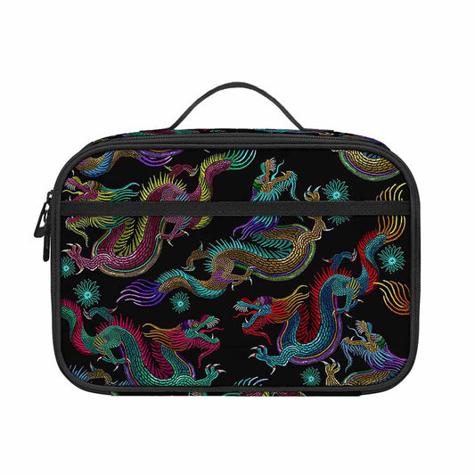 Chinese Dragon Pattern Print Portable Lunch Bag
