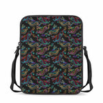Chinese Dragon Pattern Print Rectangular Crossbody Bag