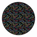 Chinese Dragon Pattern Print Round Floor Mat