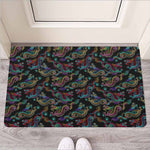 Chinese Dragon Pattern Print Rubber Doormat
