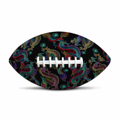 Chinese Dragon Pattern Print Rugby Ball