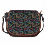 Chinese Dragon Pattern Print Saddle Bag