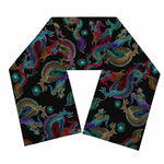 Chinese Dragon Pattern Print Scarf