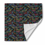 Chinese Dragon Pattern Print Silk Bandana