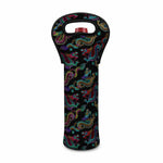 Chinese Dragon Pattern Print Single Neoprene Wine Tote