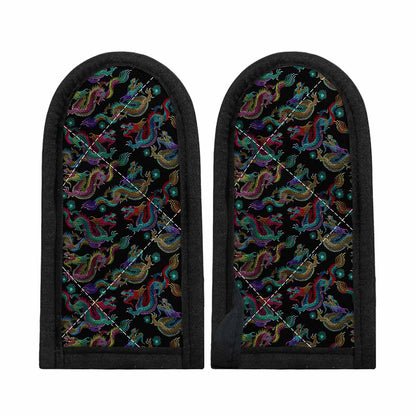 Chinese Dragon Pattern Print Skillet Handle Cover