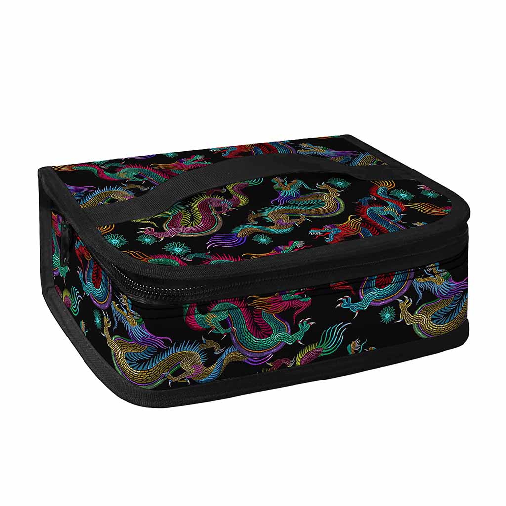 Chinese Dragon Pattern Print Small Lunch Bag