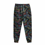 Chinese Dragon Pattern Print Sweatpants