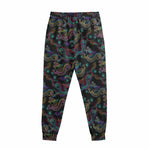 Chinese Dragon Pattern Print Sweatpants
